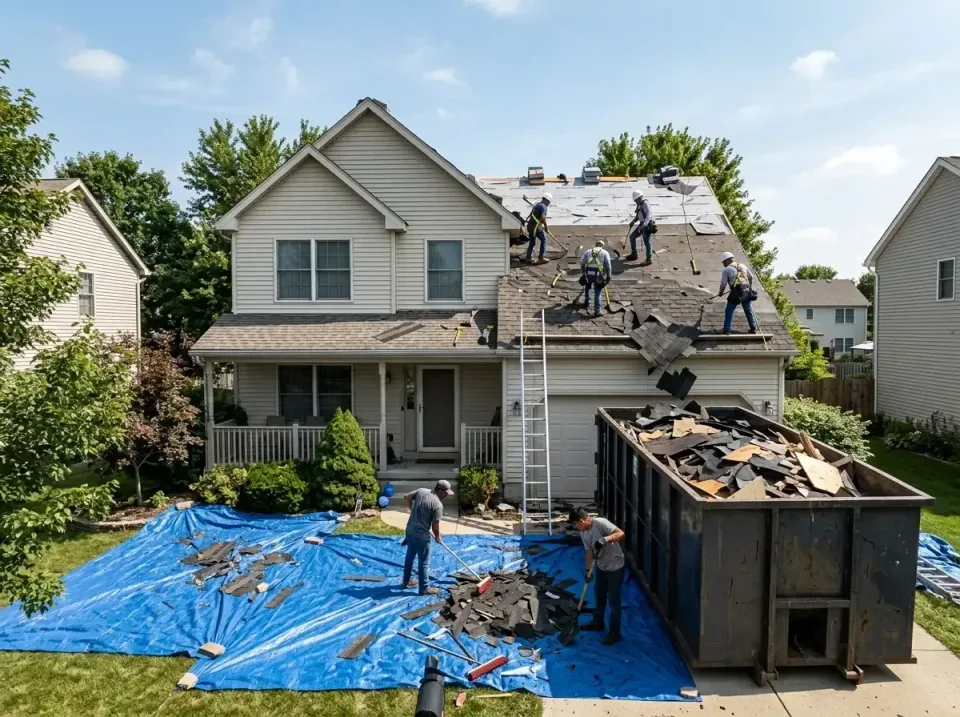 roof-replacement-debris-remova-004 — frequently asked questions, Cheapest Dumpster Rentals in Pearland, TX